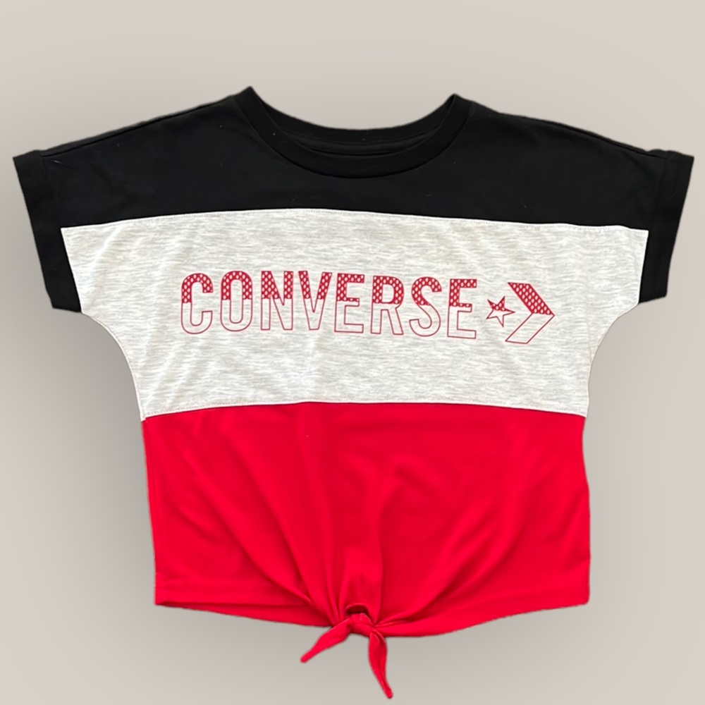 Converse color block girls t shirt